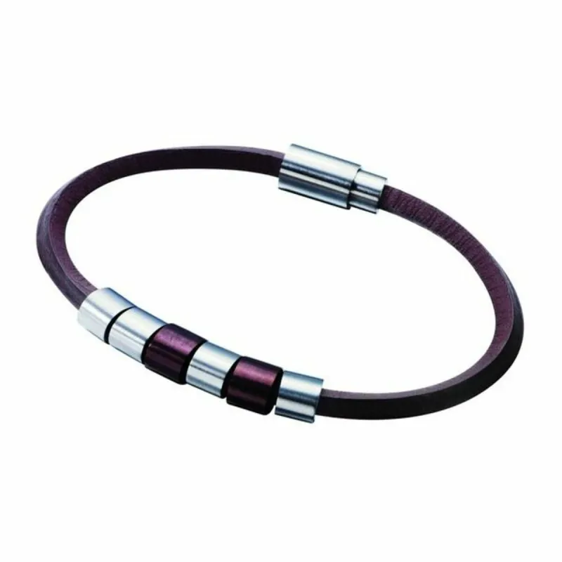 Meeste Käevõru Police Nahk Teras 19 cm